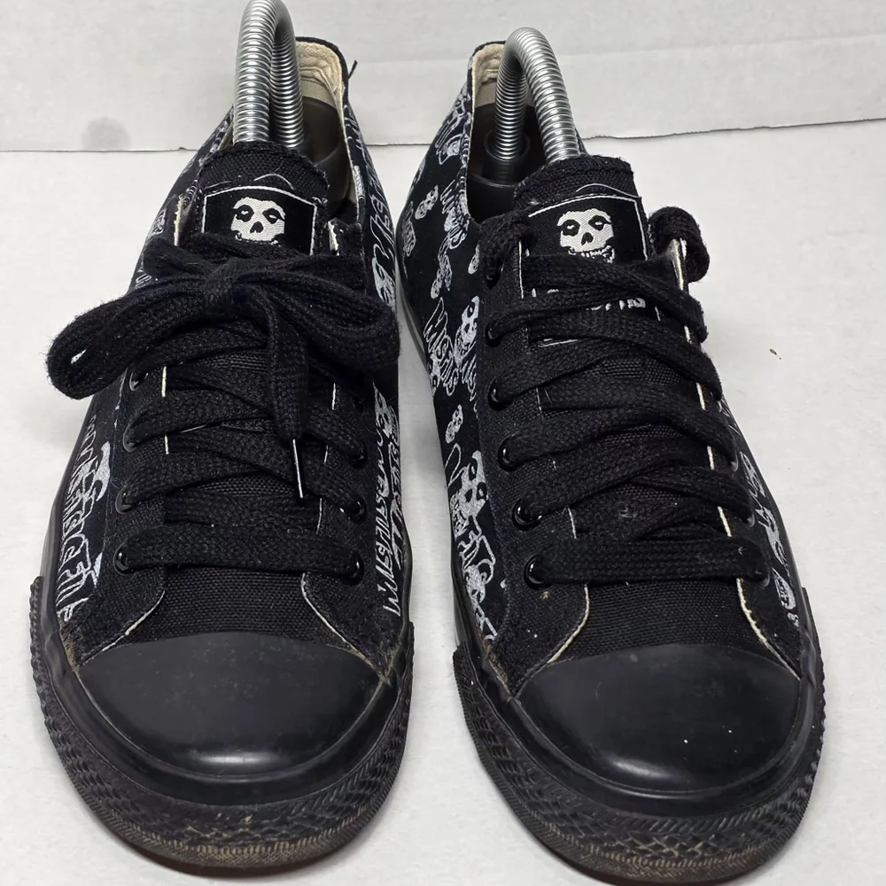 Rare Vintage The MisFits Sneakers Mens 8 Vision Street Wear Crimson Ghost Punk - Picture 3 of 11
